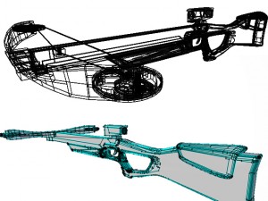 arbalet block bow Model 3D