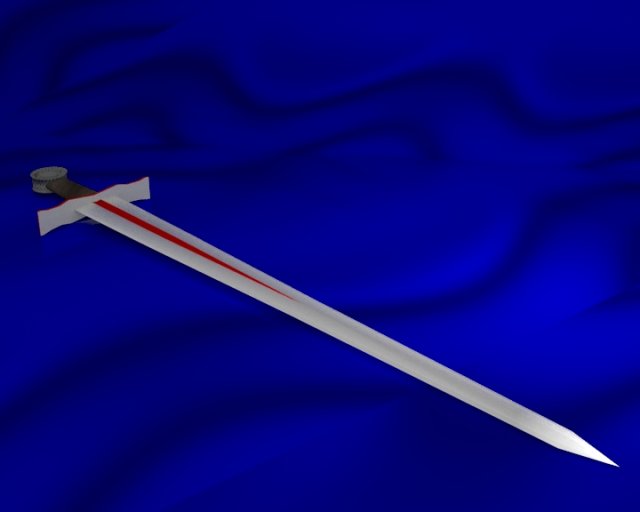 sword 3D Model .c4d .max .obj .3ds .fbx .stl .blend 