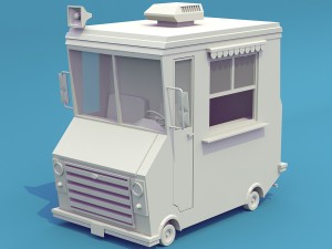 Ice cream truck 3D 模型