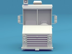 Ice cream truck 3D 모델