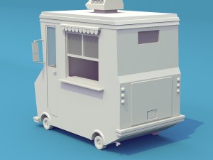 Ice cream truck 3D 모델