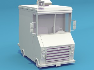 Ice cream truck 3D 모델