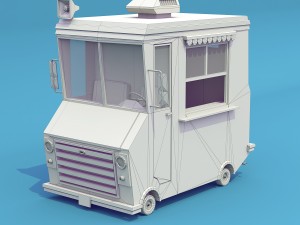 Ice cream truck 3D 모델