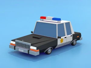 Polizeiwagen 3D Modell