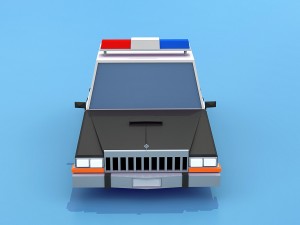 Police car Modello 3D