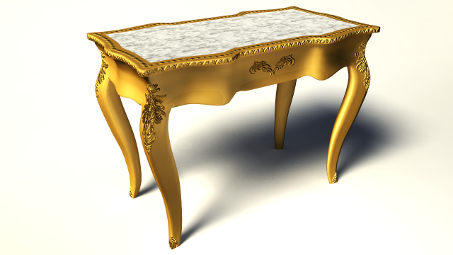 victorian table 3D Model .c4d .max .obj .3ds .fbx .stl .blend 