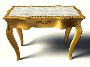 victorian table 3D Model