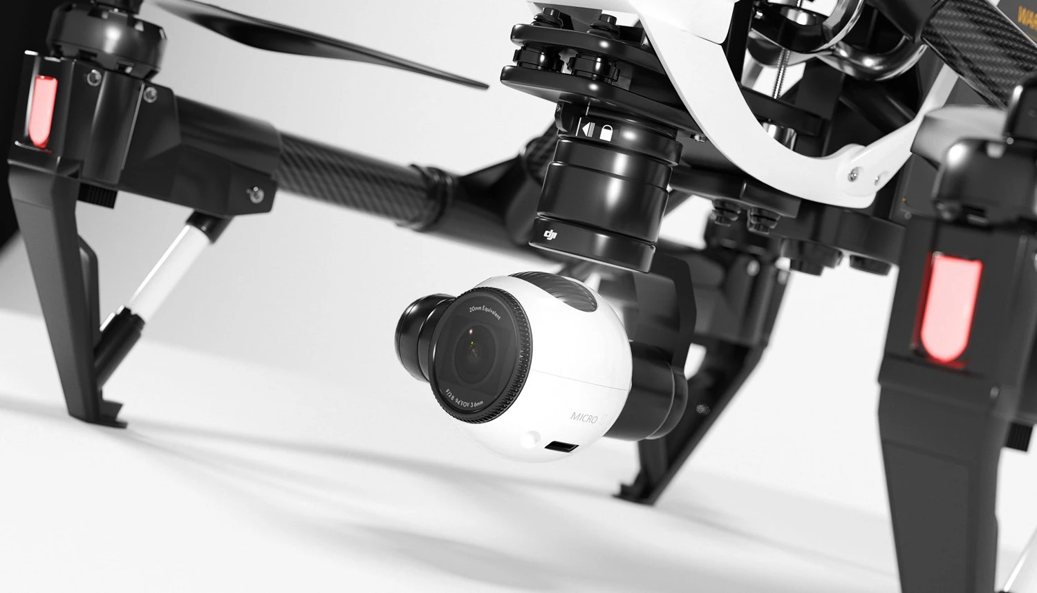 dji inspire 1 quadcopter 3D Model .c4d .max .obj .3ds .fbx .stl .blend