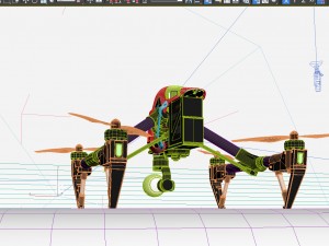 dji inspire 1 quadcopter 3D Model