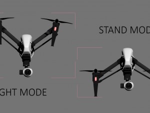 dji inspire 1 quadcopter 3D Model