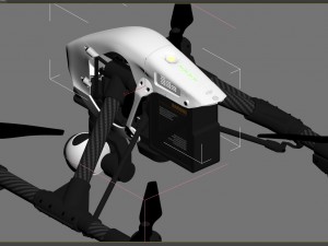 dji inspire 1 quadcopter 3D Model