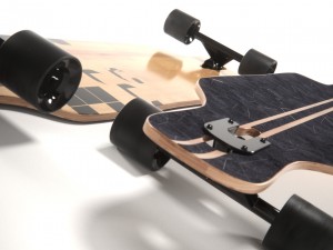 realistic longboard 3Dモデル