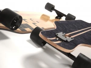 longboard realista Modelo 3D