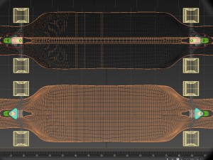 realistic longboard 3D मॉडल