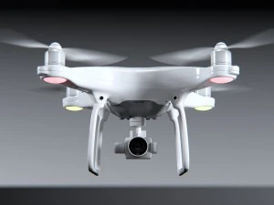 dji phantom 4 quadcopter drone 3D Model