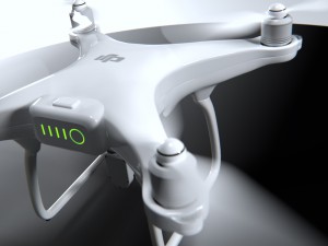 dji phantom 4 quadcopter drone Model 3D