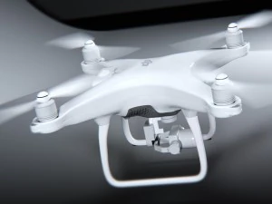 dji phantom 4 quadcopter drone 3D Model