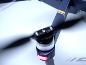 dji mavic pro quadcopter 3D मॉडल