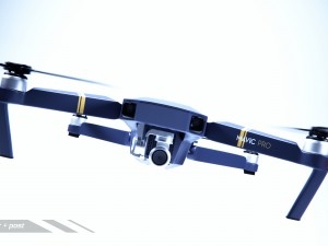dji mavic pro quadcopter 3D मॉडल