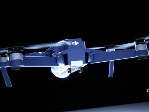 dji mavic pro quadcopter 3D मॉडल