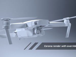 dji mavic pro quadcopter 3D मॉडल