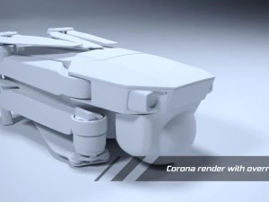 dji mavic pro quadcopter 3D Model