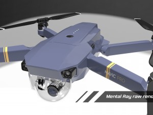 dji mavic pro quadcopter 3D मॉडल