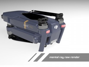 dji mavic pro quadcopter 3D मॉडल