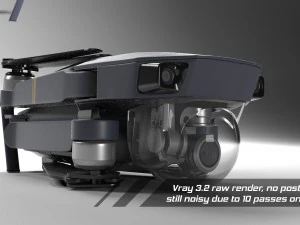dji mavic pro quadcopter 3D Model