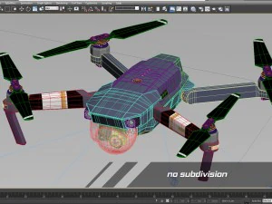 dji mavic pro quadcopter 3D Model