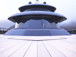 mega yacht complete day and night scenes 3D Model