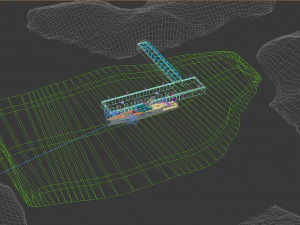 mega yacht complete day and night scenes 3D Model
