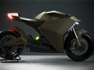 ducati zero electric motorcycle concept Modello 3D