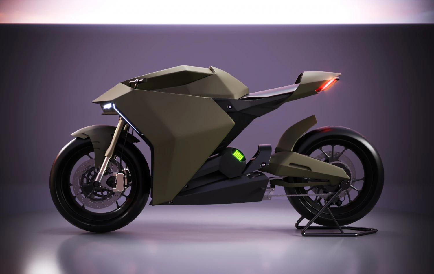 ducati zero electric motorcycle concept 3D Model .c4d .max .obj .3ds .fbx .stl .blend