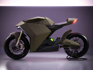 ducati zero electric motorcycle concept 3D मॉडल