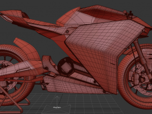 ducati zero electric motorcycle concept Modello 3D