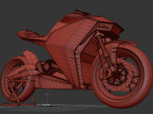 ducati zero electric motorcycle concept Modello 3D