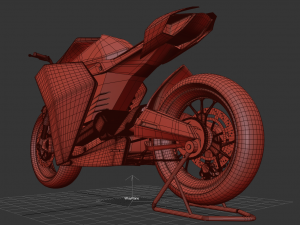 ducati zero electric motorcycle concept Modello 3D