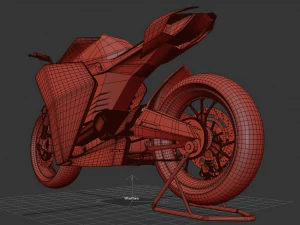 ducati zero electric motorcycle concept 3D Model