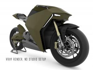 ducati zero electric motorcycle concept Modello 3D
