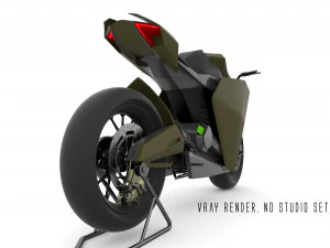ducati zero electric motorcycle concept 3D Model