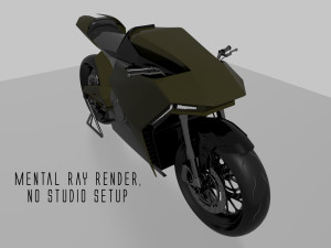 ducati zero electric motorcycle concept Modello 3D