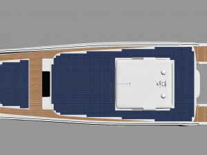luxury solar catamaran 3D Model