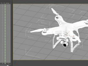 dji phantom3 professional quadcopter 3D Model