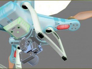 dji phantom3 professional quadcopter Model 3D