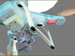 dji phantom3 professional quadcopter 3D Model