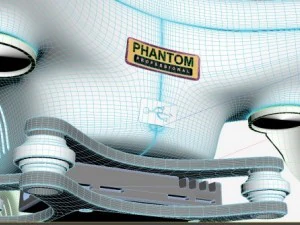 dji phantom3 professional quadcopter 3D Model