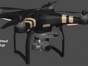 dji phantom3 professional quadcopter Model 3D