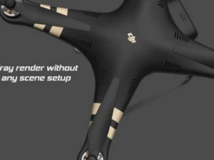 dji phantom3 professional quadcopter 3D Model