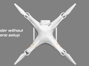 dji phantom3 professional quadcopter Model 3D